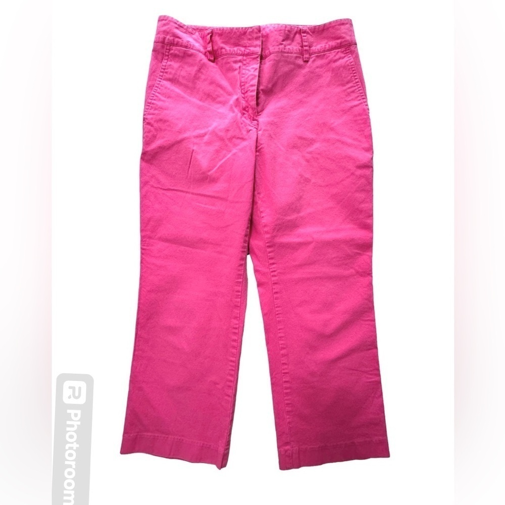 Lilly Pulitzer Women’s Cotton Pink Capri cropped Beach pants Size 4